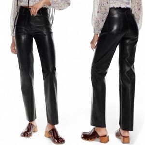 NWT Aritzia Wilfred Faux Leather Pants 4